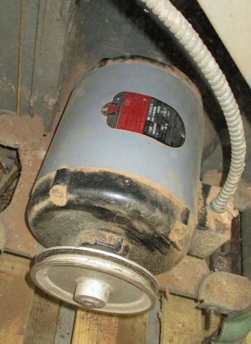 1 1/2 HP, 3 PHASE DUAL VOLTAGE MOTOR FROM VINTAGE DELTA MILWAUKEE JOINTER