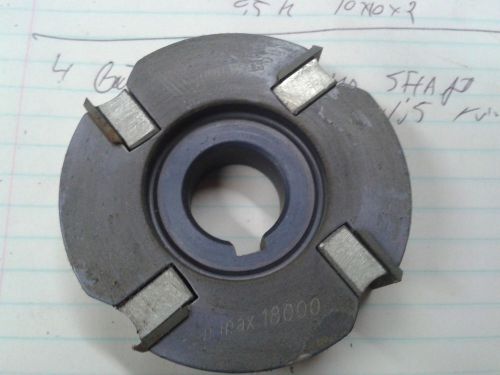 1 lot 4 carbide inserts cutter head 20mm shank with key hole aluminium wirutex