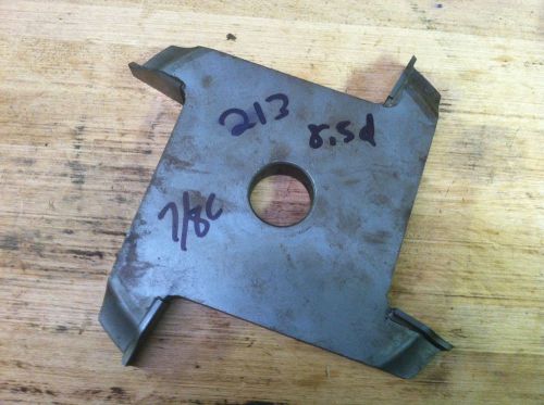 1-1/4&#034; bore 7/8&#034; cut 8.5 dia carbide tipped 213 Shaper cutter ease over table