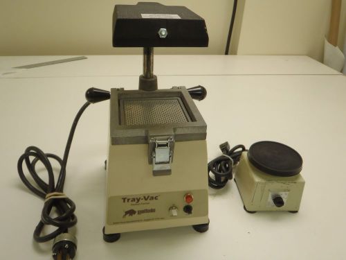 Buffalo Tray-Vac Dental Lab Vacuum Suction Former &amp; 4&#034; Variable Speed Vibrator