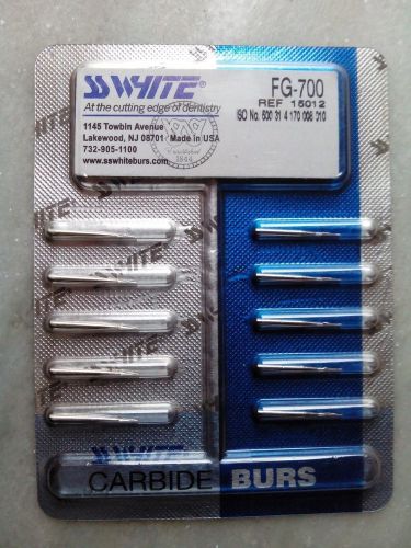 pack of 10 burs SS White Carbide Burs FG-700