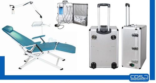 Portable dental chair + portable delivery unit package for sale