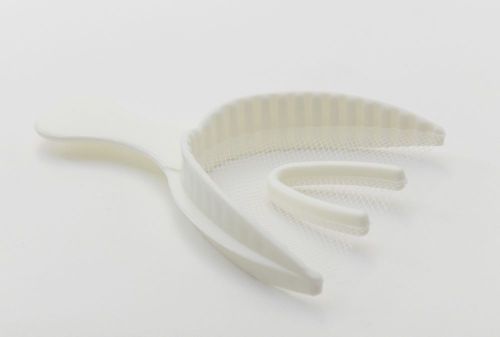 Dental Bite Registration Disposable Impression Trays Full Arch Box of 30 - White