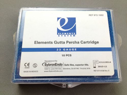 Sybron Endo Gauge medium body cartridge Gutta Percha Elements Obturation