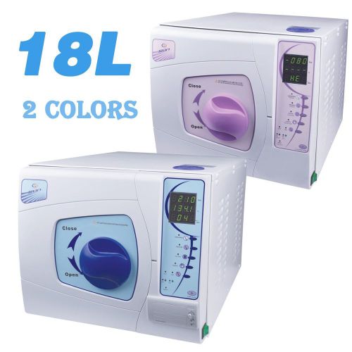 Vacuum steam autoclave medical dental autoclave sterilizer + printer 18l blue for sale
