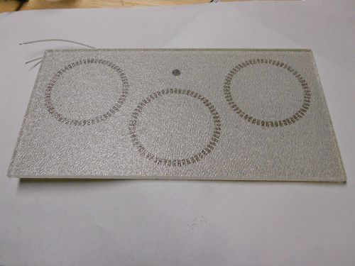 Sierracin Thermal Systems hot plate burner element glass plate measures  10 3/8&#034;
