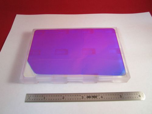 Weird optical coated plate with stands laser optics bin#8x for sale