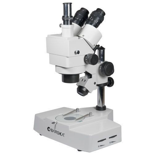 Barska 7x-45x trinocular zoom stereo microscope with head rotates 360°, ay11234 for sale