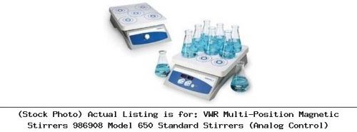 VWR Multi-Position Magnetic Stirrers 986908 Model 650 Standard Stirrers (Analog