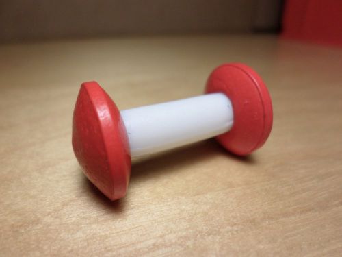Ptfe teflon magnetic stirring stir bar mixing red barbell 35mm x 8mm for sale