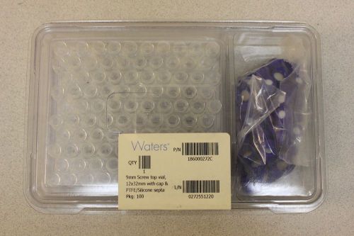 Waters 186000272C 12 x 32mm Screw Neck Vials, w/ Caps, 2 mL, 100/box