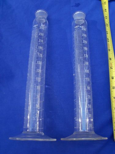 Kimble 250 ml to contain class b graduated cylinder 20039 hex base excellent! for sale