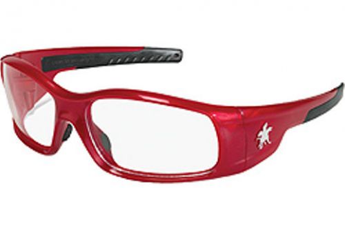*$8.00*CRIMSON RED FRAME*SWAGGER SAFETY GLASSES RED/CLEAR**EXPEDITED SHIPPING***