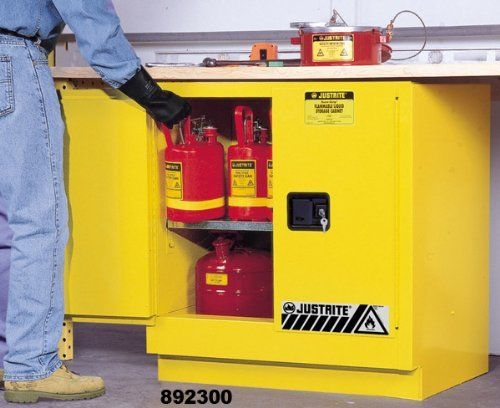 Justrite Sure-Grip EX 892300 Safety Cabinet for Flammable Liquids, 2 Door,
