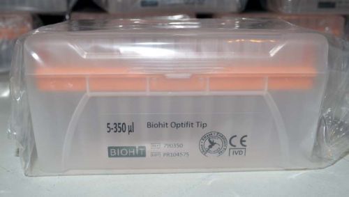 NEW Biohit Optifit 790350 5-350uL Pipet Tips Single Tray