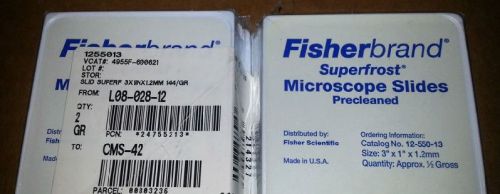 Fisherbrand Superfrost Disposable Microscope Slides - 3 x 1 in #12-550-13