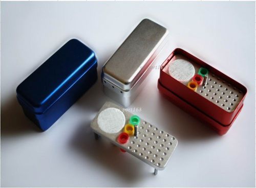 5pcs 36holes autoclave sterilizer disinfection box(bur&amp;gutta percha) b046 silver for sale