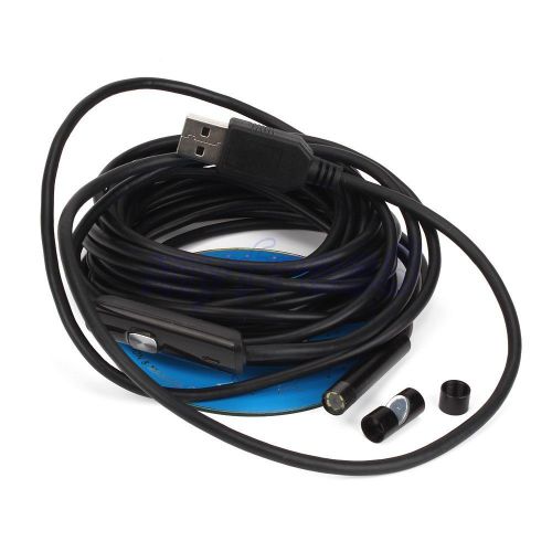 7mm usb borescope endoscope 2m waterproof inspection snake tube video camera for sale
