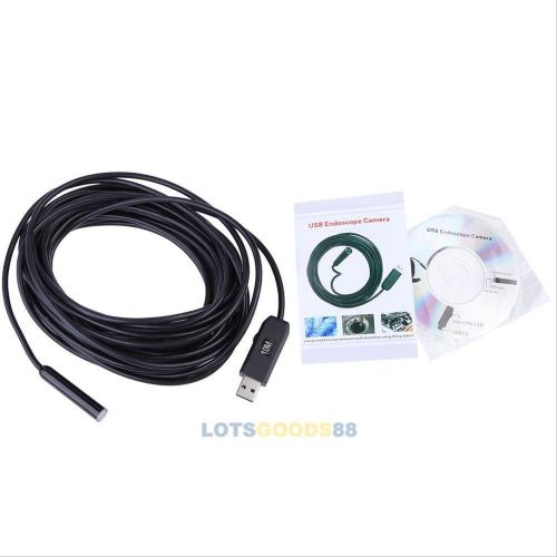 10M 4 LED USB Waterproof Endoscope Borescope Snake Inspection Video Camera LS4G