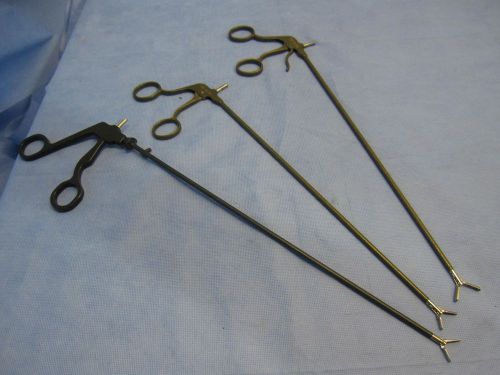 Stryker 5mm Laparoscopic Grasper set of 3, good working condition.