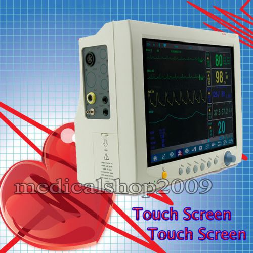 Cefda 12.1&#039;&#039; icu patient monitor ecg spo2 nibp pr resp temp network touch screen for sale