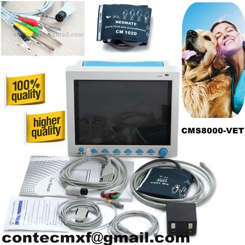 Veterinary icu patient monitor,6 parameters,3years warranty,big screen,contec for sale
