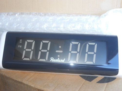 NEW Rauland Borg Wireless Digital Clock 2.5&#034; Numbers White WCD254W 4-Digit