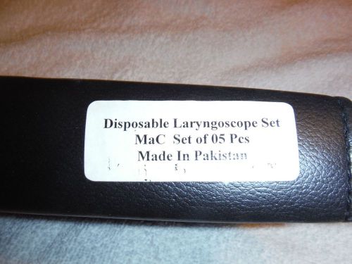 Disposable Laryngoscope Set - 5 blades
