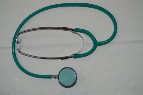 Stethoscope, Dual Headed,Stainless Steel, Summer Green Tube