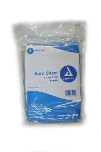 Dynarex 60&#034;x90&#034; latex free sterile burn sheet, mpn3520 for sale