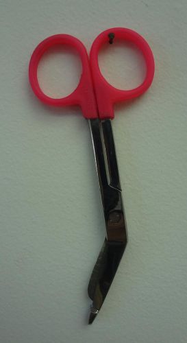 3 Lister Bandage Nurse Scissors 5.5&#034; Pink  PLASTIC HANDLE