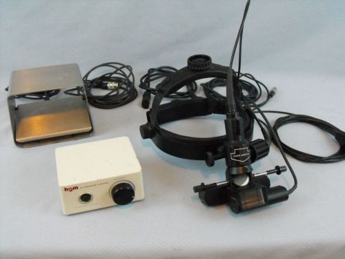 Hgm argon laser headlamp indirect ophthalmoscope headset transformer footswitch for sale