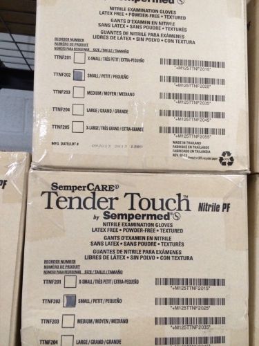 Sempermed tender touch size&gt;small 2000 gloves in a case for sale