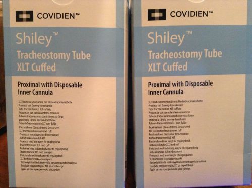 (2)Shiley Tracheostomy Tube XLT Cuffed 6mm 60XLTCP with disposable inner canula