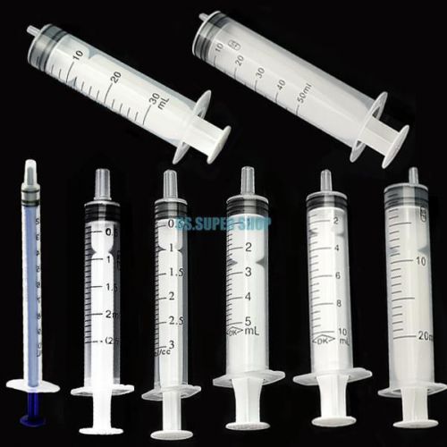 48x hydroponic nutrient disposable syringe 1ml 2.5ml 3ml 5ml 10ml 20ml 30ml 50ml for sale