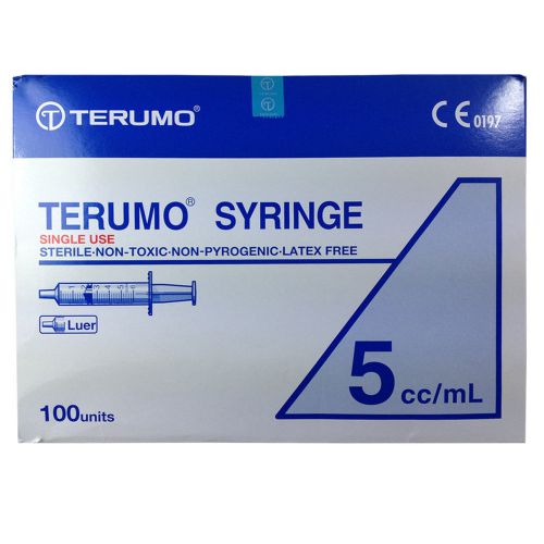 5 x 5ml 5cc Terumo Syringe Luer Slip Hypodermic Needle Sterile single use  kit