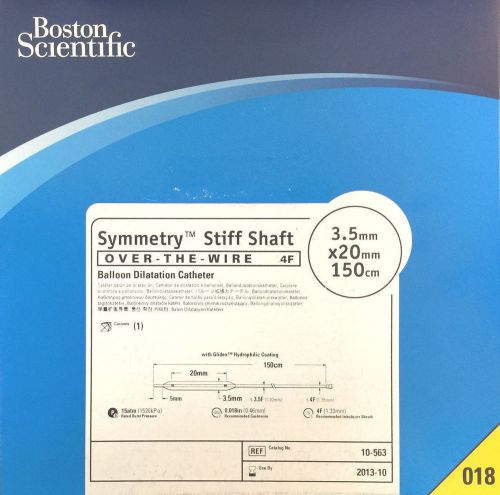 BOSTON SCIENTIFIC Symmetry Stiff Shaft OTW Balloon Dilatation Cath, REF: 10-563