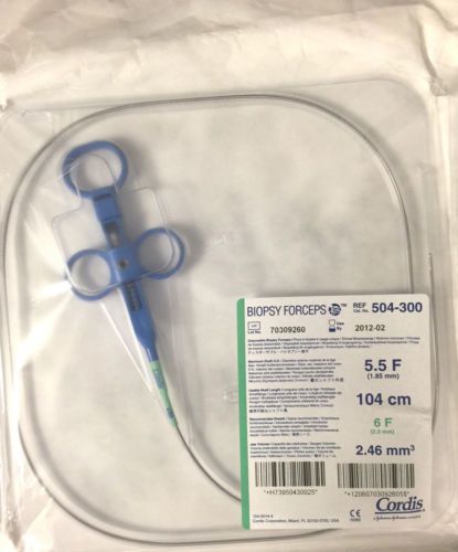 CORDIS Biopsy Forceps, 6F (2.0mm) x 104cm, REF: 504-300