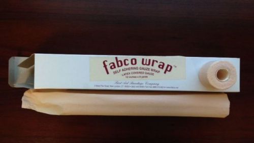 Fabco self adhering gauze wrap #1015 size: 1 1/2&#034;x 8 yards podiatry 8 rolls/box for sale
