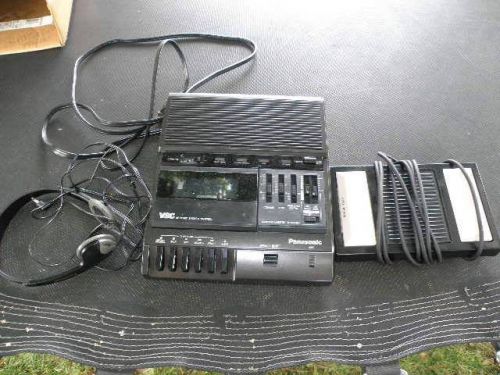Panasonic Standard Cassette Transcriber Model RR-830 Foot Pedal Control VSC