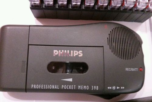 Philips professionel poket memo 398 analoges diktiergerat mit zubehor for sale