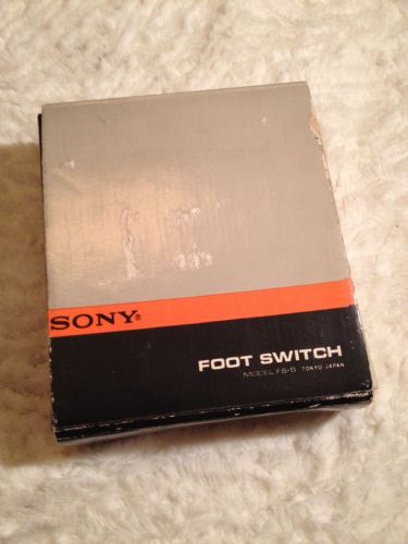 Vintage Sony Foot Switch FS-5 Pedal Remote Tape Dictation Transcriber NOS