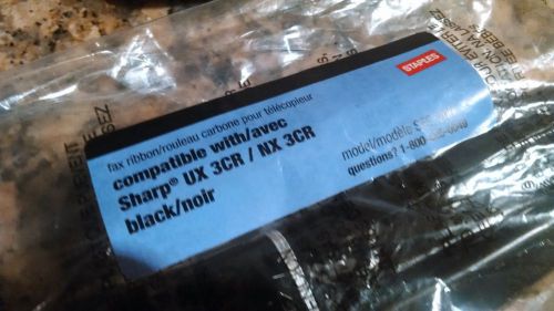 Staples Fax Ribbons Compatible with Sharp UX 3CR/ NX 3CR Black