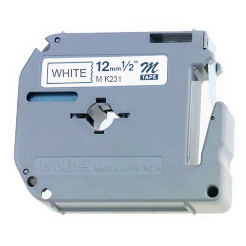 Brother 0.5 Inch P-Touch M Tape - White