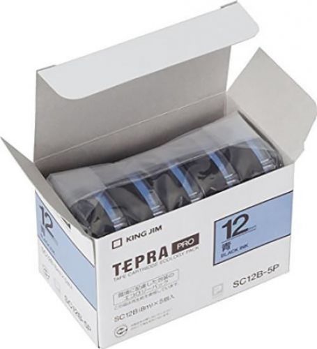 King Jim tape cartridge Tepura PRO SC12B-5P 12mm 5 pcs Blue from Japan (1000)