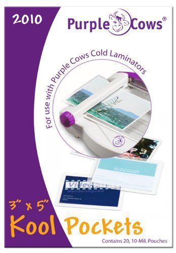 Kool Pockets Cold Laminating Pouches Inches 20 Pouches Per Pack Clear
