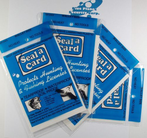 Seal-a-Card Seal a Card Plastic Laminating Sheets No Tools Needed Self-Adhesive