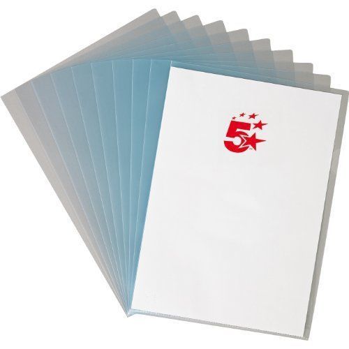 5 Star 809782 Document Sleeve A4 Embossed 90 Micron Pack of 100