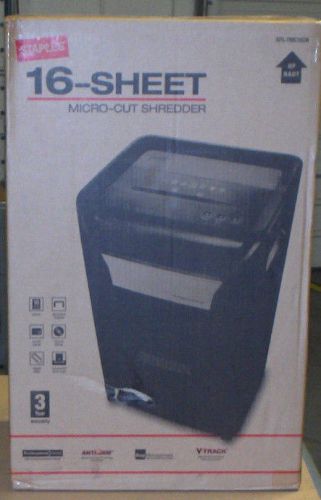 Staples SPL-TMC162A 16-Sheet Paper Shredder Micro-Cut (NIB)