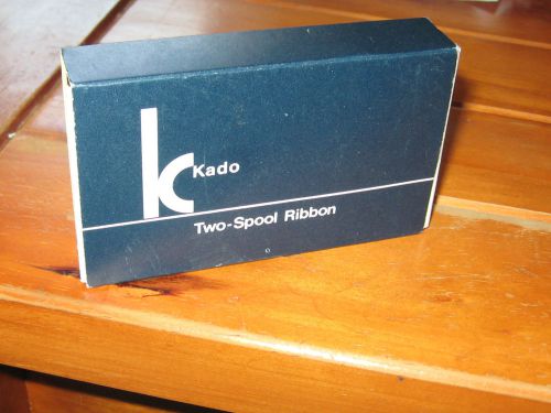 KADO BLACK-RED TWIN SPOOL TYPEWRITER RIBBON, 20M